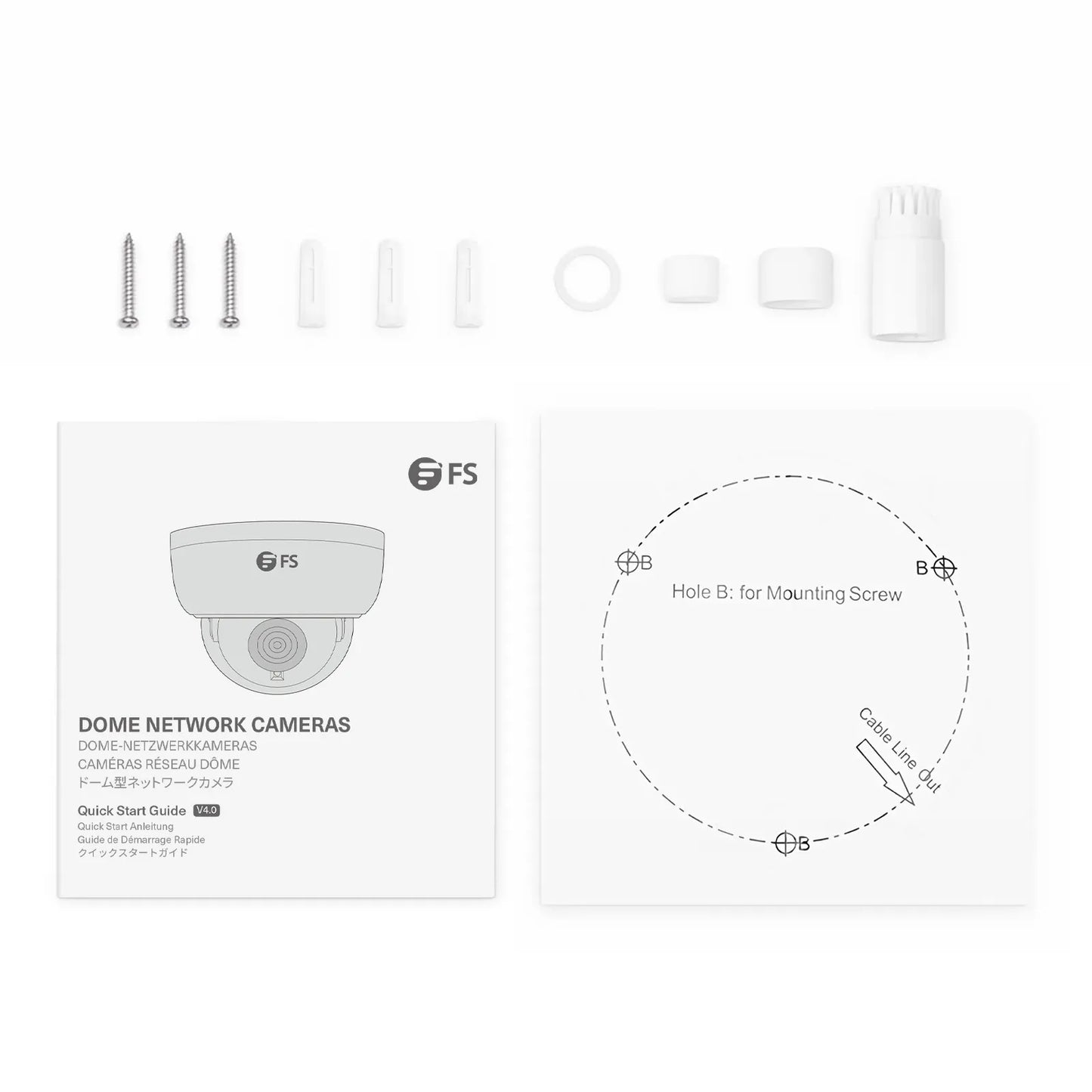 IPC104-5M-D, Super HD 5MP Dome Network Camera with Built-in Mic, 98ft Night Vision, IP67 & IK10 Vandal Resistant, Smart Intrusion Prevention, PoE Network Camera with Varifocal 2.8-12mm Lens