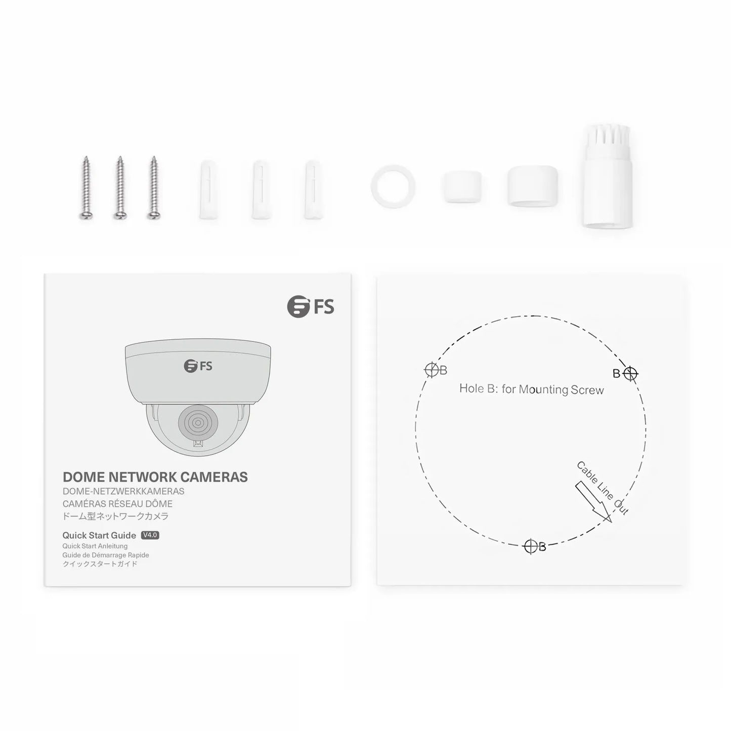 IPC104-2M-D, Full HD 2MP Dome Network Camera with Build-in Mic, 98ft Night Vision, IP67 & IK10 PoE Network Camera with Varifocal 2.8-12mm Lens