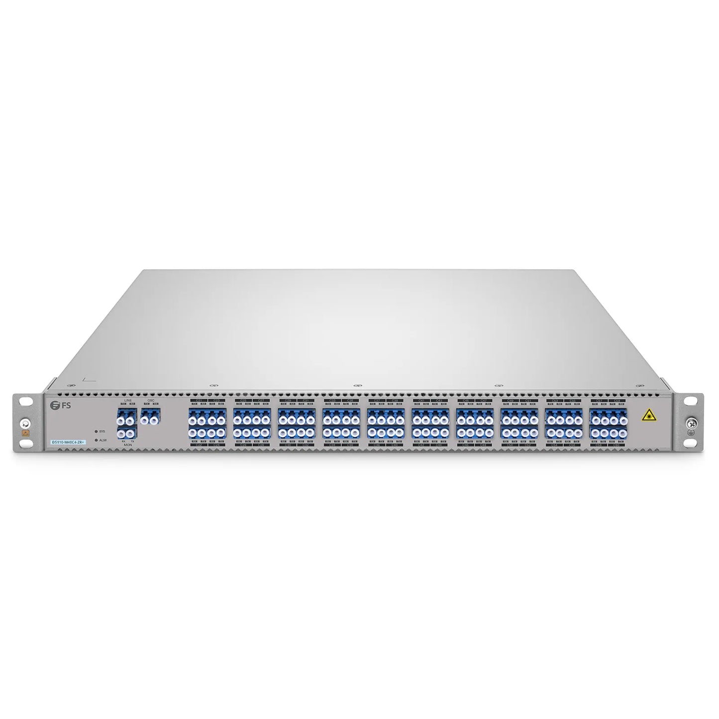 D5110-M40C4-ZR+, 40 Channel DWDM Open Line System Optimized for Coherent Services, C21-C60, Duplex, with Monitor and OSC Port, 1U Rack Mount, 0-120km, Support AmpCon-T/WebGUI Network Management
