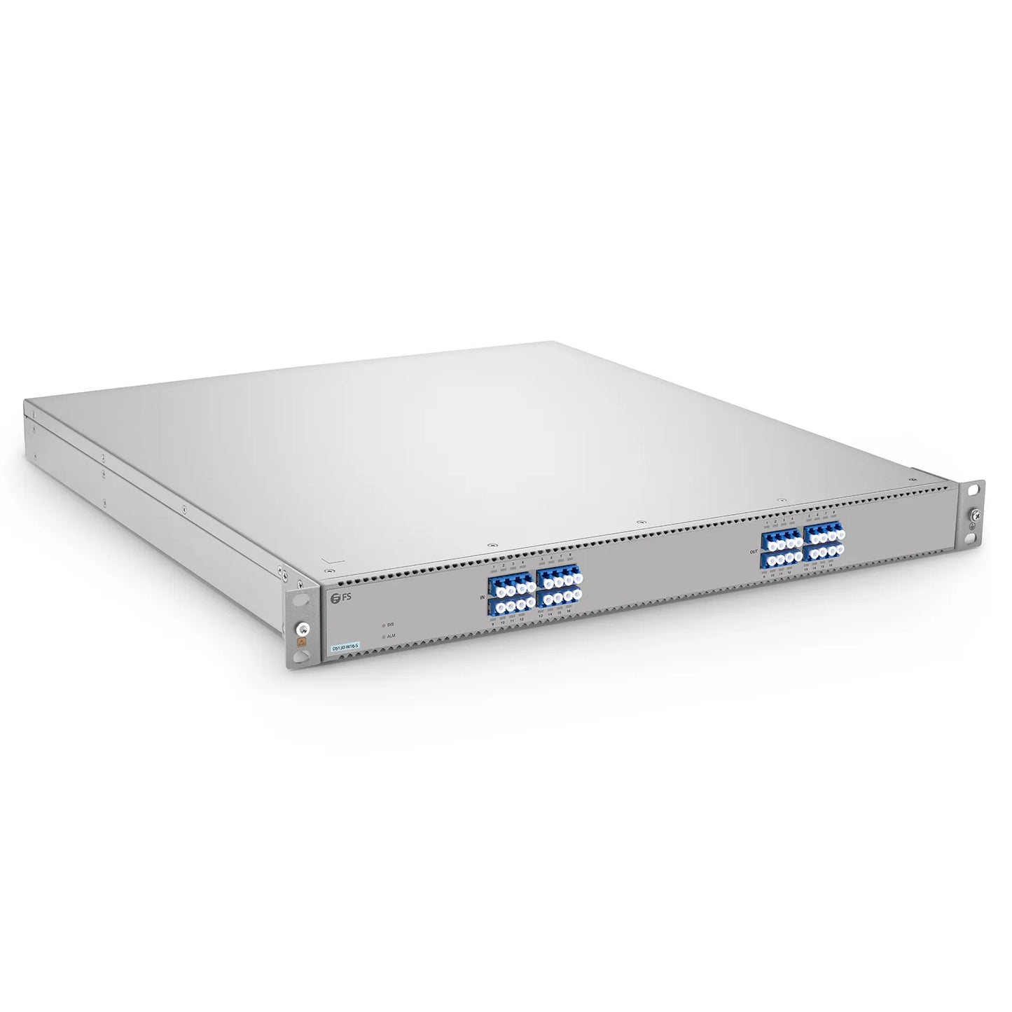 D5130-W16-S Single-mode Low Loss All-Optical Circuit Switch with Built-in OPD, 16 x 16 Ports, Redundant AC PSUs, Support WebGUI Network Management