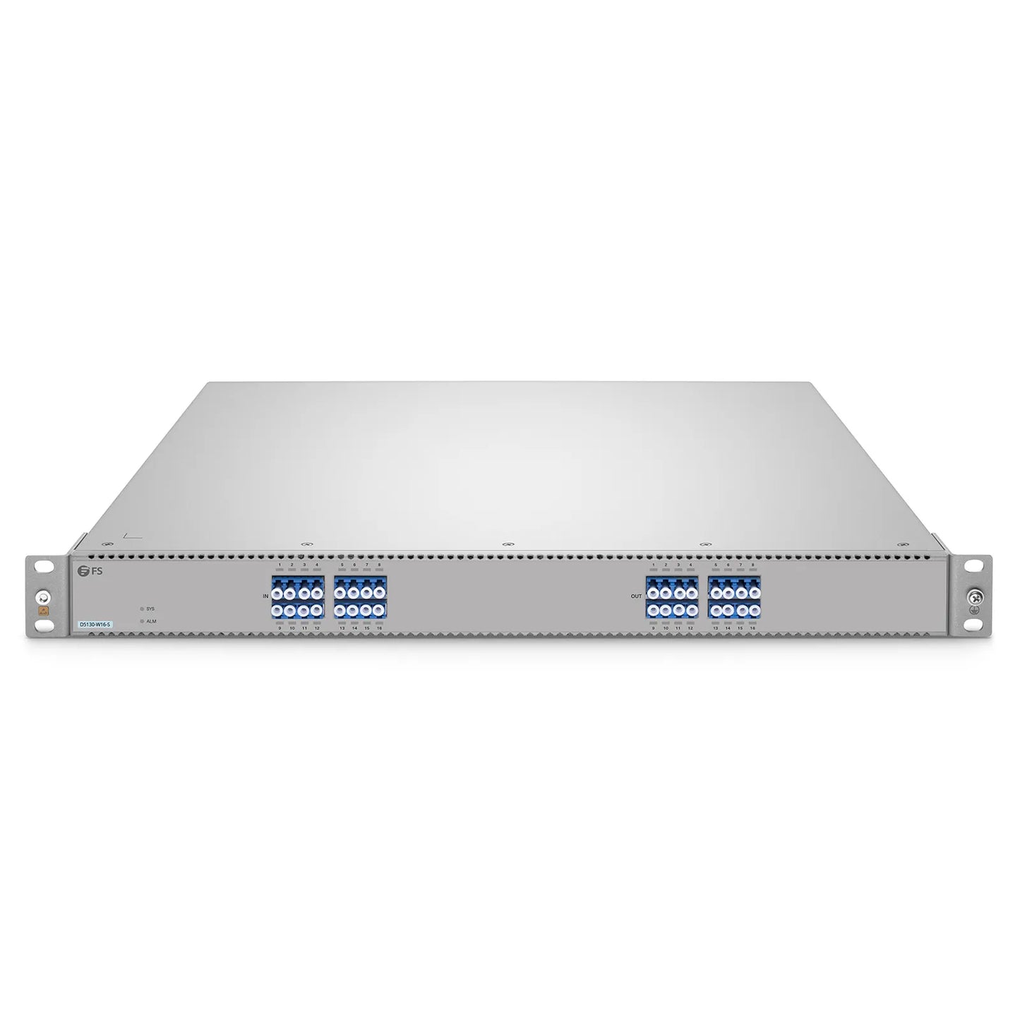 D5130-W16-S Single-mode Low Loss All-Optical Circuit Switch with Built-in OPD, 16 x 16 Ports, Redundant AC PSUs, Support WebGUI Network Management