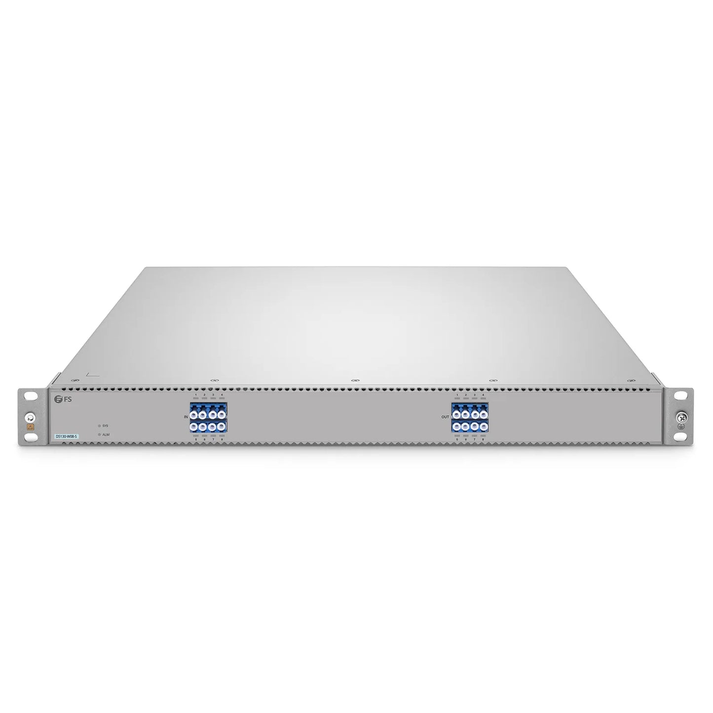 D5130-W08-S Single-mode Low Loss All-Optical Circuit Switch with Built-in OPD, 8 x 8 Ports, Redundant AC PSUs, Support AmpCon-T/WebGUI Network Management