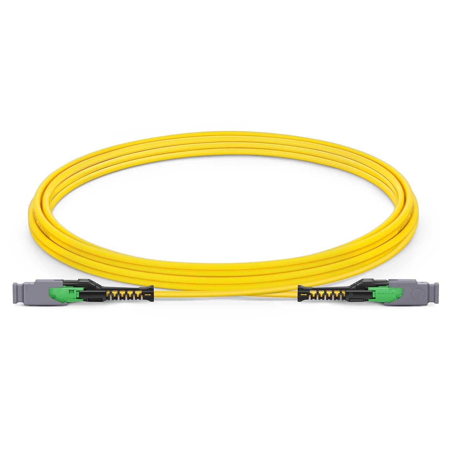 3m (10ft) MMC Jumper, MMC-16 APC (Female) to MMC-16 APC (Female), 16 Fibers, Single Mode (OS2), Plenum (OFNP), 0.35dB Max, Jumper Polarity, Yellow