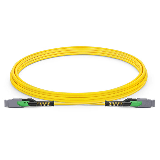 3m (10ft) MMC Jumper, MMC-16 APC (Female) to MMC-16 APC (Female), 16 Fibers, Single Mode (OS2), Plenum (OFNP), 0.35dB Max, Jumper Polarity, Yellow