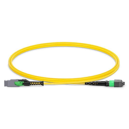1m (3ft) MMC Jumper, MMC-16 APC (Female) to MTP®-16 APC (Female), 16 Fibers, Single Mode (OS2), Plenum (OFNP), 0.35dB Max, Jumper Polarity, Yellow