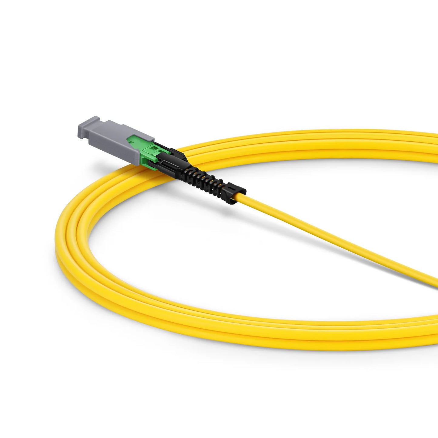 2m (7ft) MMC Jumper, MMC-16 APC (Female) to MTP®-16 APC (Female), 16 Fibers, Single Mode (OS2), Plenum (OFNP), 0.35dB Max, Jumper Polarity, Yellow