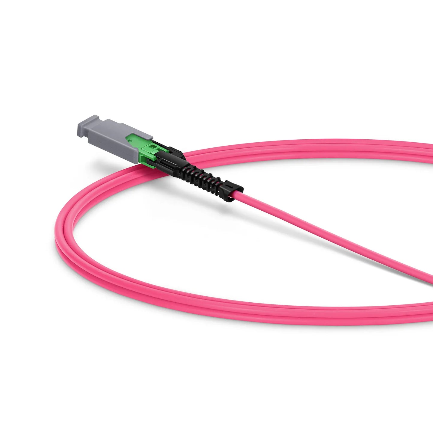 1m (3ft) MMC Jumper, MMC-16 APC (Female) to MTP®-16 APC (Female), 16 Fibers, Multimode (OM4), Plenum (OFNP), 0.35dB Max, Jumper Polarity, Magenta