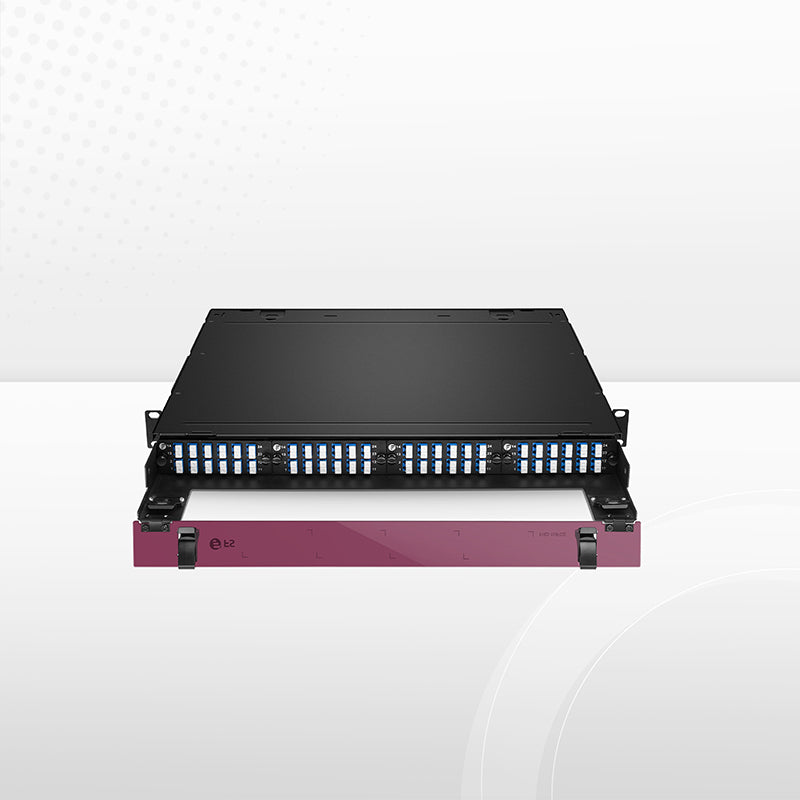 FHD™ High Density 1U Rack Mount Enclosure Unloaded, Sliding Drawer, Holds up to 4 x FHD™ Cassettes, Panels, or Splice Trays, 144 Fibers (LC)