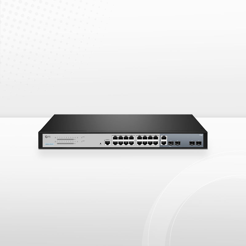 S3260-16T4FP, 16-Port Gigabit Ethernet L2+ PoE+ Switch, 16 x PoE+ Ports @250W, with 2 x 1Gb SFP Uplinks and 2 x Combo SFP Ports, Support IEEE 802.3af/at