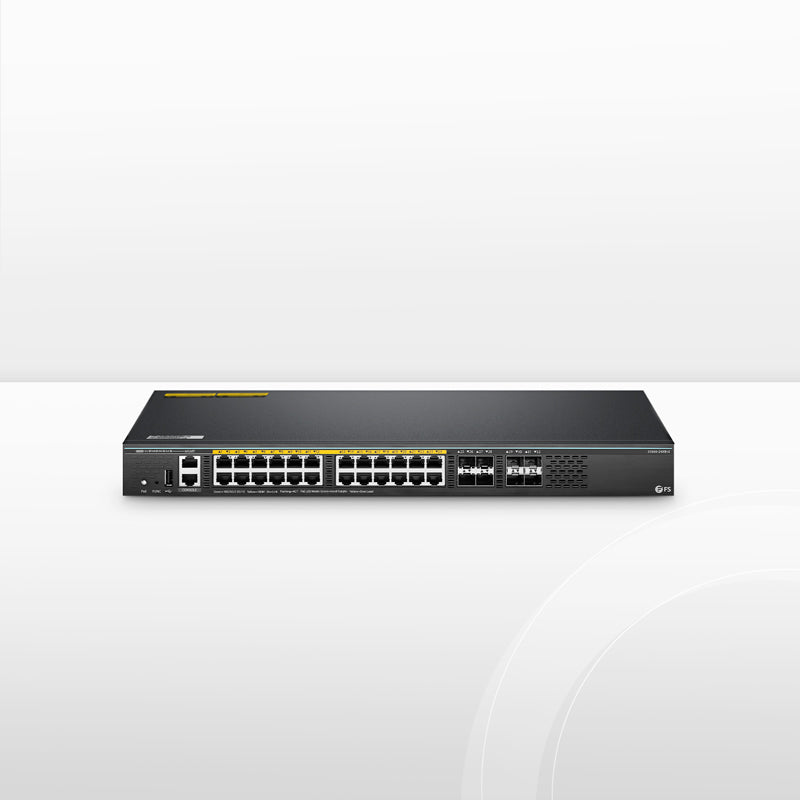 S5860-24XB-U, 24-Port Ethernet L3 PoE++ Switch, 24 x 10GBASE-T/Multi-Gigabit, 4 x 10Gb SFP+, with 4 x 25Gb SFP28 Uplinks, Support Stacking, Broadcom Chip