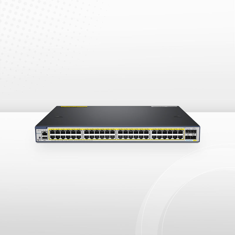 S3410-48TS-P, 48-Port Gigabit Ethernet L2+ PoE+ Switch, 48 x PoE+ Ports @740W, with 2 x 10Gb SFP+ Uplinks and 2 x Combo SFP Ports, Stackable Switch, Broadcom Chip