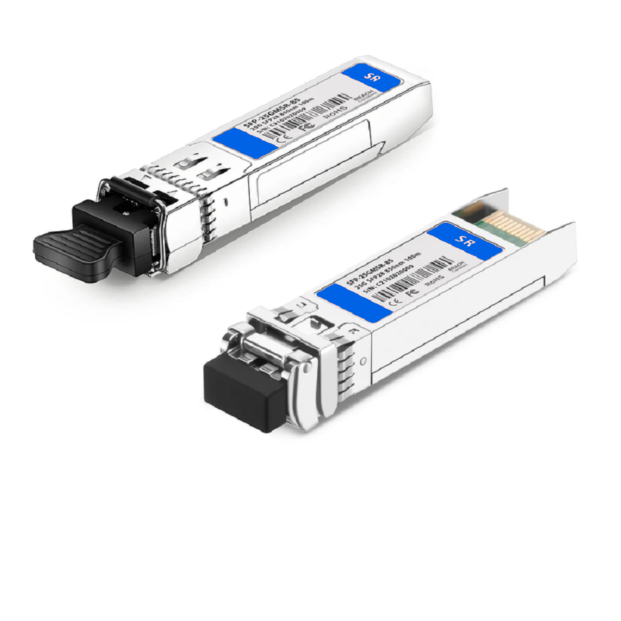 Refurb Squared Cisco Compatible 10/25GBASE-SR SFP28 Dual-rate 850nm 100m DOM Duplex LC/UPC MMF Optical Transceiver Module