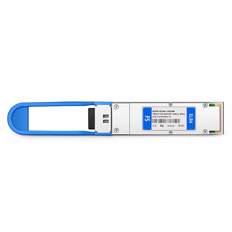 Refurb Squared Cisco Compatible 100GBASE-LR4 and 112GBASE-OTU4 QSFP28 Dual Rate 4 x 25G NRZ 1310nm 20km DOM Duplex LC/UPC SMF Optical Transceiver Module