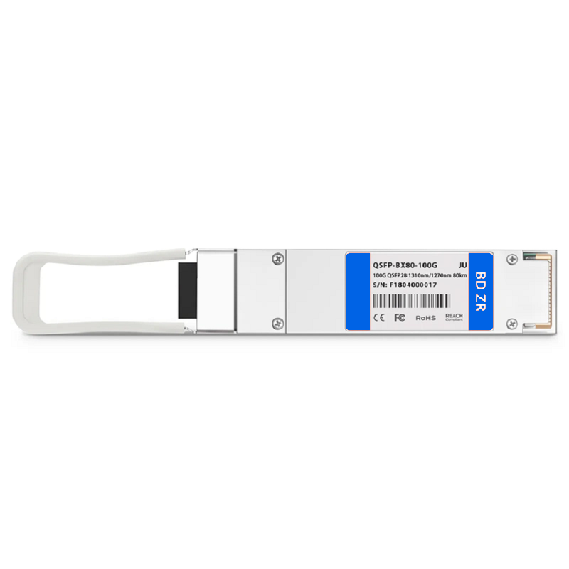 Refurb Squared Arista Networks Compatible 100GBASE-BX80-D QSFP28 BiDi 4 x 25G NRZ 1310nm-TX/1270nm-RX 80km DOM Simplex LC/UPC SMF Optical Transceiver Module