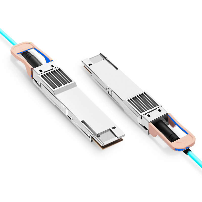 Refurb Squared 1m (3ft) Juniper Networks QDD-800G-AOC-1M Compatible 800G QSFP-DD 8 x 100G PAM4 Active Optical Cable
