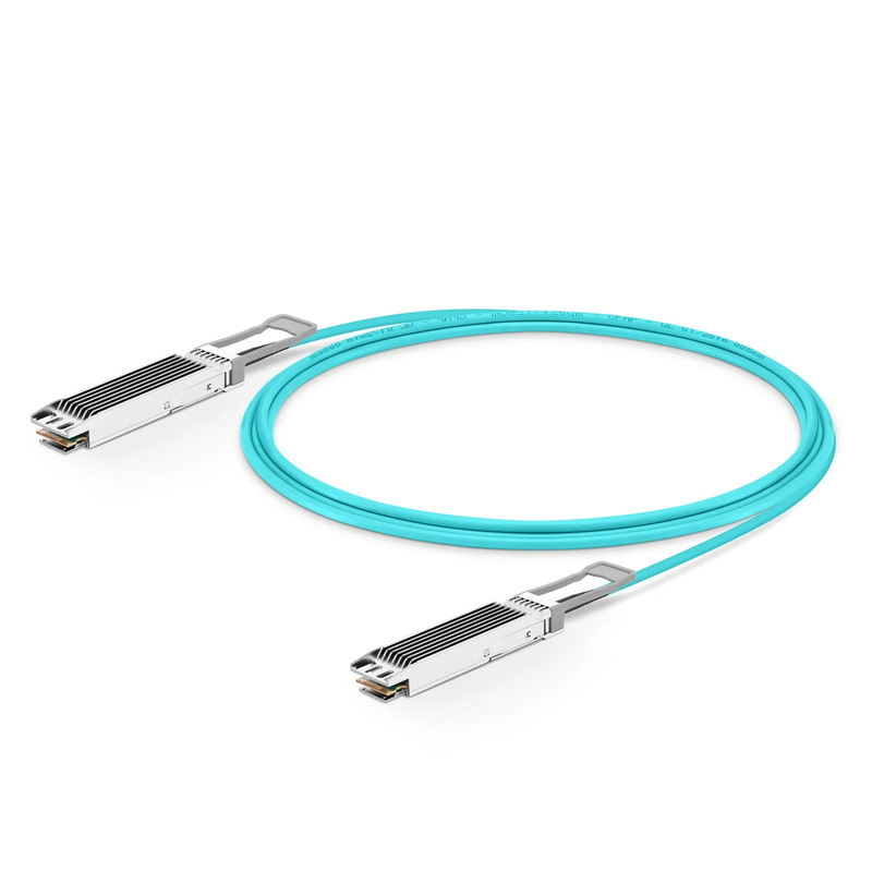 Refurb Squared 15m (49ft) NVIDIA/Mellanox Compatible 800G OSFP 8 x 100G PAM4 Finned Top Ethernet Active Optical Cable