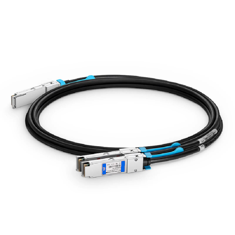 Refurb Squared 3m (10ft) Cisco Compatible 400G QSFP-DD 8 x 50G PAM4 to 4 x 100G QSFP56 2 x 50G PAM4 Active Direct Attach Copper Breakout Cable