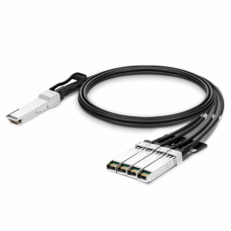 Refurb Squared 1m (3ft) Juniper Networks QFX-QSFP-DACBO-1M Compatible 40G QSFP+ to 4 x 10G SFP+ Passive Direct Attach Copper Breakout Cable