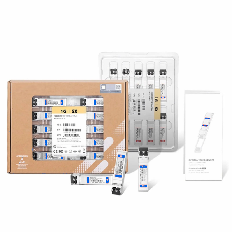 Refurb Squared Cisco Compatible 1000BASE-SX SFP 850nm 550m DOM Duplex LC/UPC MMF Optical Transceiver Module