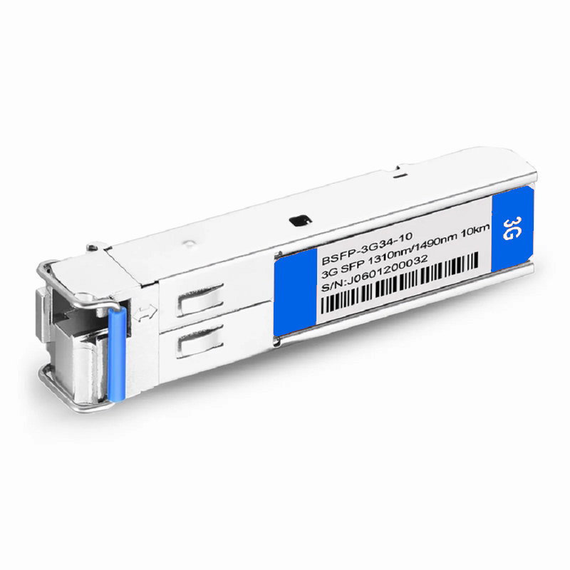 Refurb Squared 3Gb/s MSA BiDi SFP 1310nm-TX/1550nm-RX 10km DOM Simplex LC SMF Video Pathological Patterns Optical Transceiver Module for SD/HD/3G-SDI