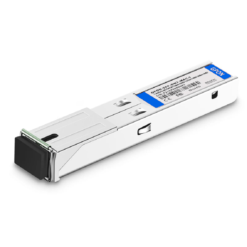 Refurb Squared GPON ONU Stick with MAC SFP 1310nm-TX/1490nm-RX 1.244G-TX/2.488G-RX Class B+ 20km DOM Simplex SC/APC SMF Optical Transceiver Module (Industrial)