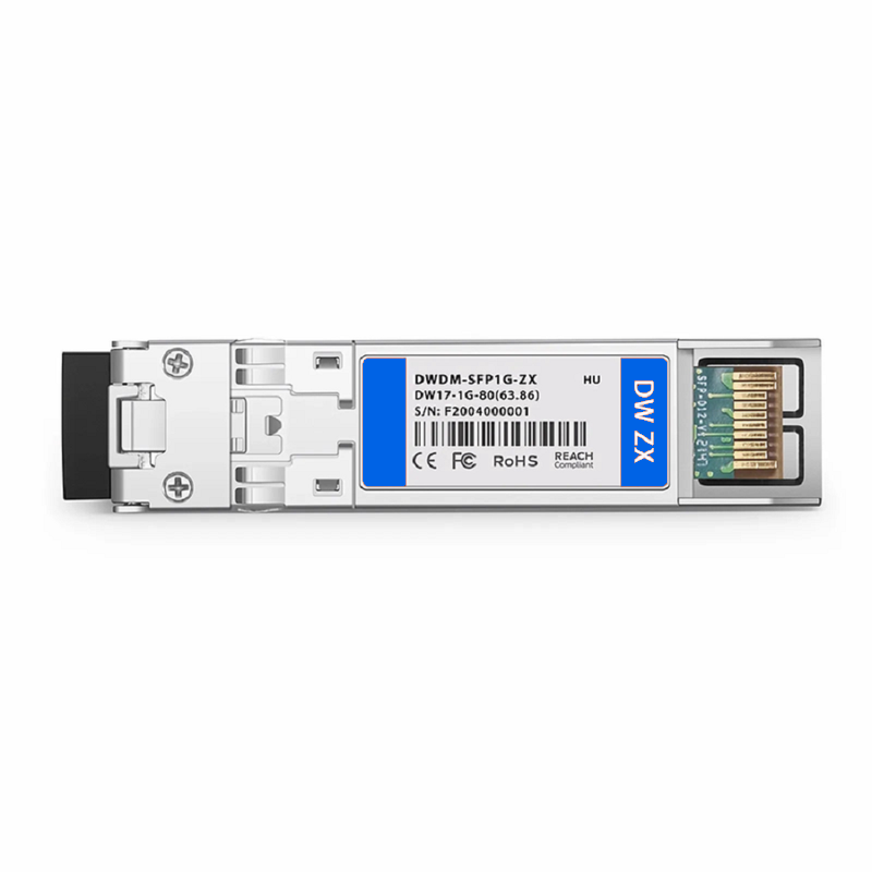 Refurb Squared Cisco C53 DWDM-SFP-3504-80 Compatible SFP 1000BASE-DWDM 1535.04nm 100GHz 80km DOM Duplex LC/UPC SMF Optical Transceiver Module for Transmission