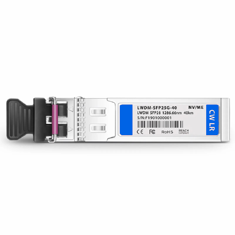 Refurb Squared Brocade 25G-SFP28-ERD-1286.66 Compatible SFP28 25G LWDM 1286.66nm 40km DOM Duplex LC/UPC SMF Optical Transceiver Module for Transmission