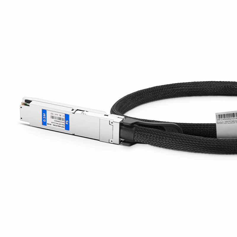 Refurb Squared 0.5m (2ft) NVIDIA/Mellanox MCP4Y10-N00A Compatible 800G OSFP 8 x 100G PAM4 Finned Top InfiniBand NDR Passive Direct Attach Copper Twinax Cable for Quantum-2 Switches