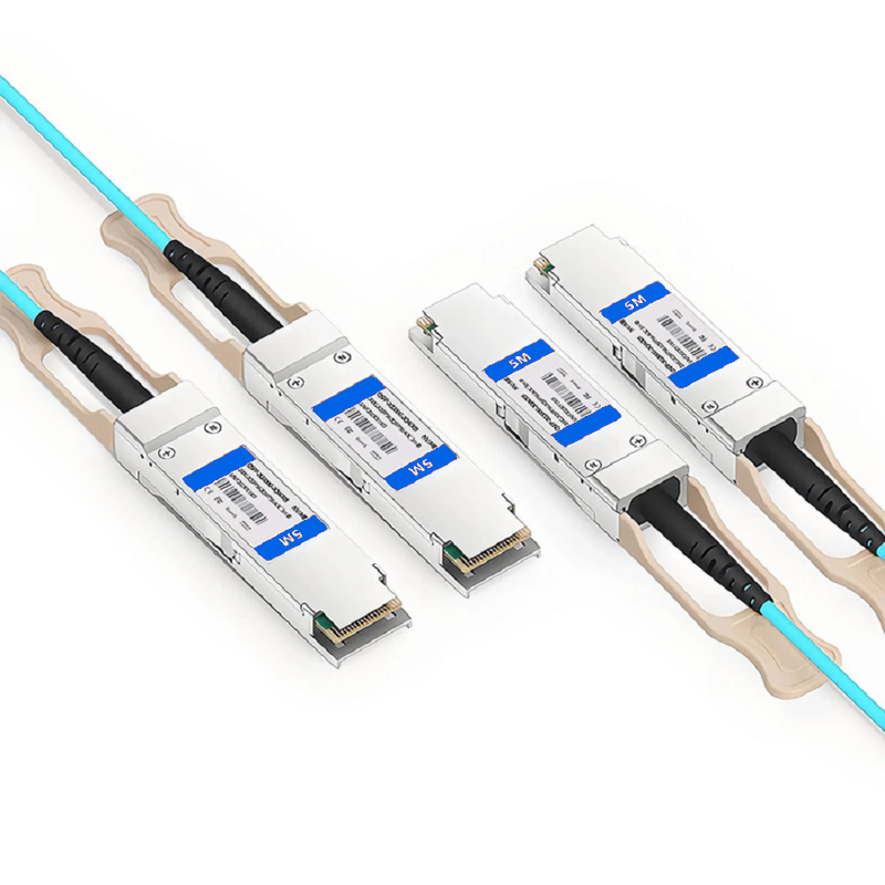 Refurb Squared 15m (49ft) NVIDIA/Mellanox MFS1S90-H003E Compatible 2 x 200G QSFP56 4 x 50G PAM4 to 2 x 200G QSFP56 4 x 50G PAM4 InfiniBand HDR Active Optical Breakout Cable for Quantum Switches