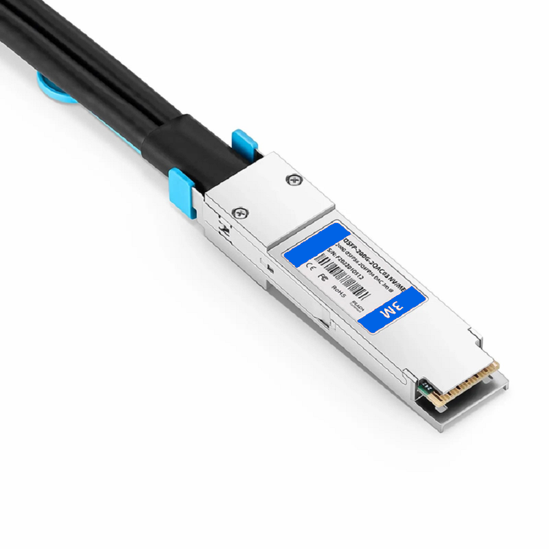 Refurb Squared 7m (23ft) NVIDIA/Mellanox MCA7J50-H007R Compatible 200G QSFP56 4 x 50G PAM4 to 2 x 100G QSFP56 2 x 50G PAM4 InfiniBand HDR Active Direct Attach Copper Breakout Cable for Quantum Switches and ConnectX-6 HCA