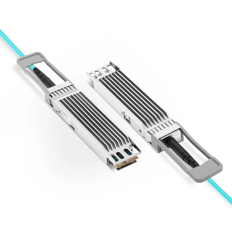 Refurb Squared 30m (98ft) NVIDIA/Mellanox Compatible 800G OSFP 8 x 100G PAM4 Finned Top InfiniBand NDR Active Optical Cable for Quantum-2 Switches