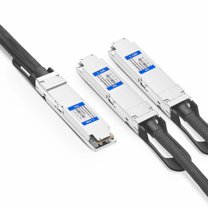 Refurb Squared 1.5m (5ft) NVIDIA/Mellanox MCP7Y00-N01A Compatible 800G Finned Top to 2 x 400G OSFP 4 x 100G PAM4 Flat Top OSFP InfiniBand NDR Passive Direct Attach Copper Breakout Cable for Quantum-2 Switches and ConnectX-7 HCA