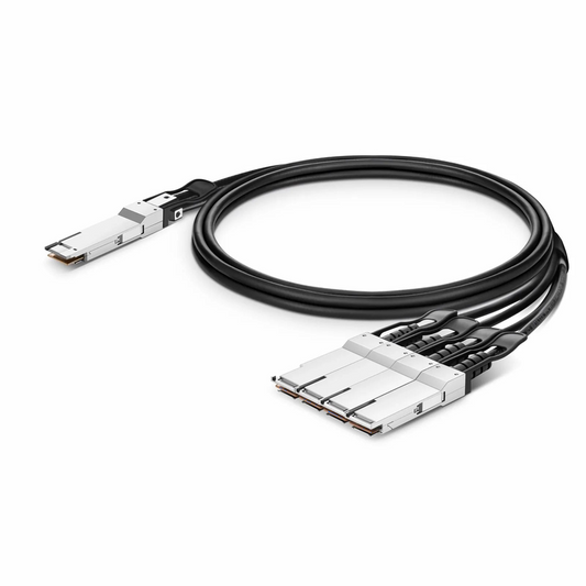 Refurb Squared 2m (7ft) Arista Networks Compatible 400G QSFP-DD 8 x 50G PAM4 to 4 x 100G QSFP56 2 x 50G PAM4 Passive Direct Attach Copper Breakout Cable