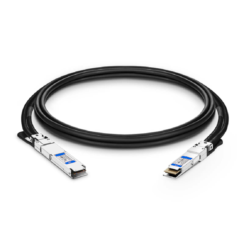 Refurb Squared 3m (10ft) Cisco Compatible 400G OSFP 8 x 50G PAM4 Flat Top to 400G QSFP-DD 8 x 50G PAM4 Passive Direct Attach Copper Twinax Cable