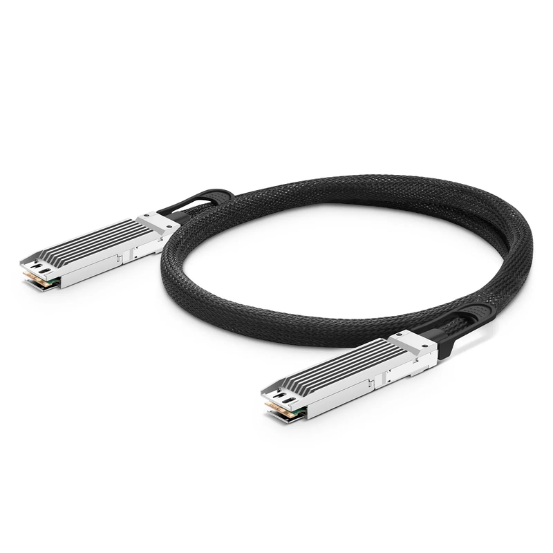 Refurb Squared 1m (3ft) Juniper Networks OSFP-800G-DAC-1M Compatible 800G OSFP 8 x 100G PAM4 Finned Top Passive Direct Attach Copper Twinax Cable