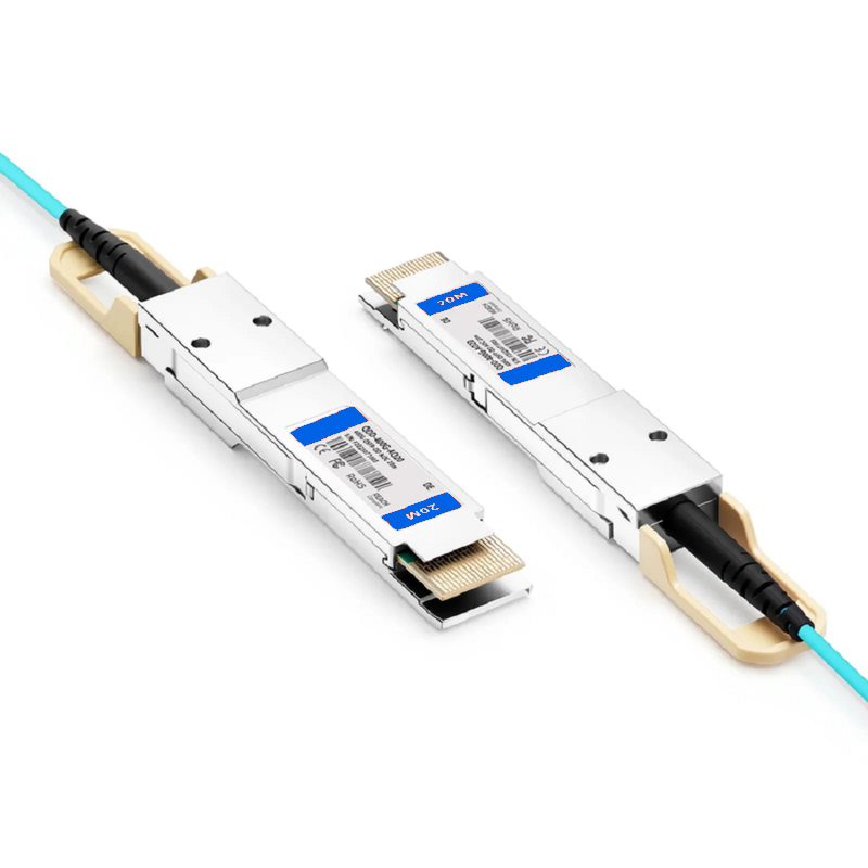 Refurb Squared 25m (82ft) Dell AOC-Q56DD-400G-25M Compatible 400G QSFP-DD 8 x 50G PAM4 Active Optical Cable