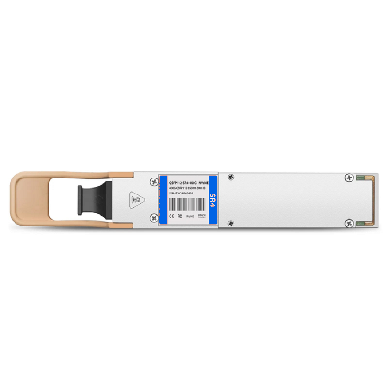 Refurb Squared Generic Compatible 400GBASE-SR4 QSFP112 4 x 100G PAM4 850nm 50m DOM MPO-12/APC MMF Optical Transceiver Module