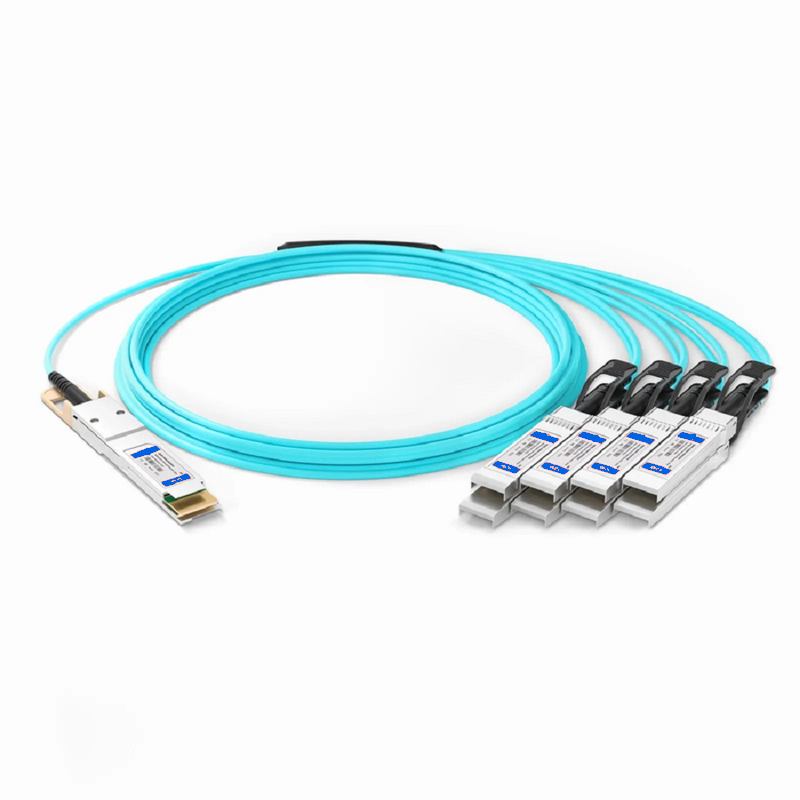 Refurb Squared 7m (23ft) Generic Compatible 400G QSFP-DD 8 x 50G PAM4 to 8 x 50G SFP56 25G NRZ Active Optical Breakout Cable