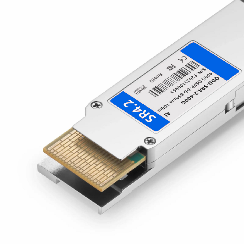 Refurb Squared Arista QDD-400G-SRBD Compatible 400GBASE-SR4.2 QSFP-DD 8 x 50G PAM4 850nm 100m MPO-12/UPC MMF Optical Transceiver Module, Breakout to 4 x 100G-SR1.2