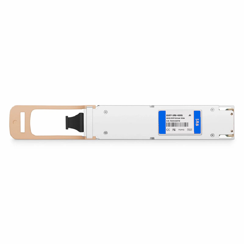 Refurb Squared Arista Networks OSFP-400G-SR8 Compatible 400GBASE-SR8 OSFP Finned Top 8 x 50G PAM4 850nm 100m DOM MPO-16/APC MMF Optical Transceiver Module