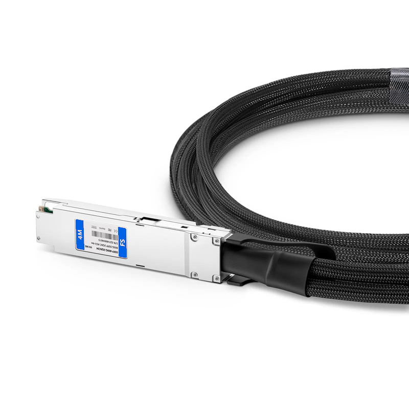 Refurb Squared 4m (13ft) NVIDIA/Mellanox MCA7J65-N004 Compatible 800G Twin-port OSFP 8 x 100G PAM4 Finned Top to 2 x 400G QSFP112 4 x 100G PAM4 Ethernet Active Direct Attach Copper Breakout Cable