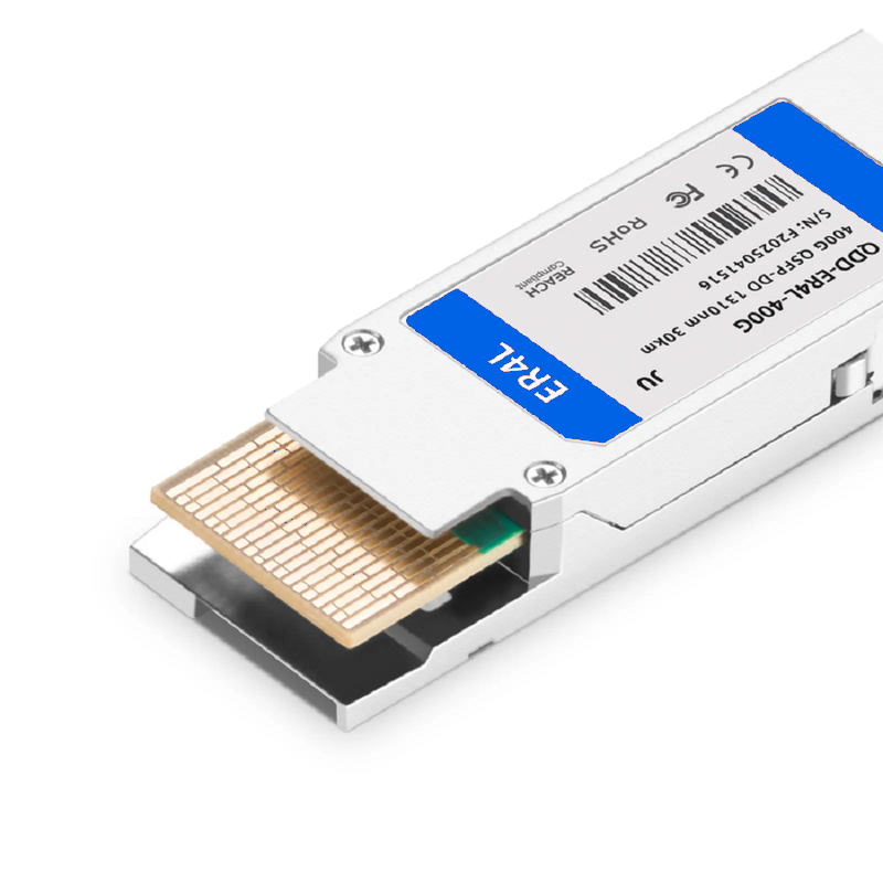Refurb Squared Arista Compatible 400GBASE-ER4L QSFP-DD 8 x 50G PAM4 1310nm 30km DOM Duplex LC/UPC SMF Optical Transceiver Module