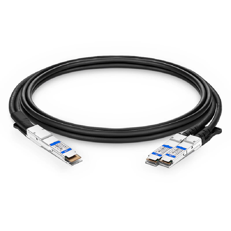 Refurb Squared 2m (7ft) Arista Networks Compatible 400G QSFP-DD 8 x 50G PAM4 to 2 x 200G QSFP56 4 x 50G PAM4 Passive Direct Attach Copper Breakout Cable
