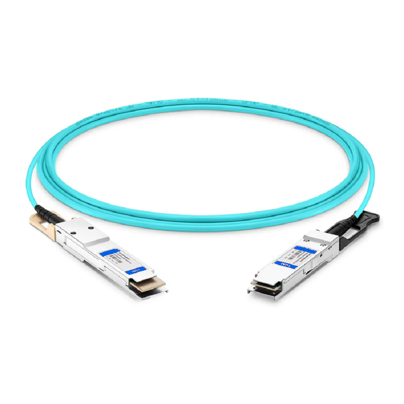 Refurb Squared 10m (33ft) Dell Compatible 400G QSFP112 4 x 100G PAM4 to 400G QSFP-DD 8 x 50G PAM4 Active Optical Cable