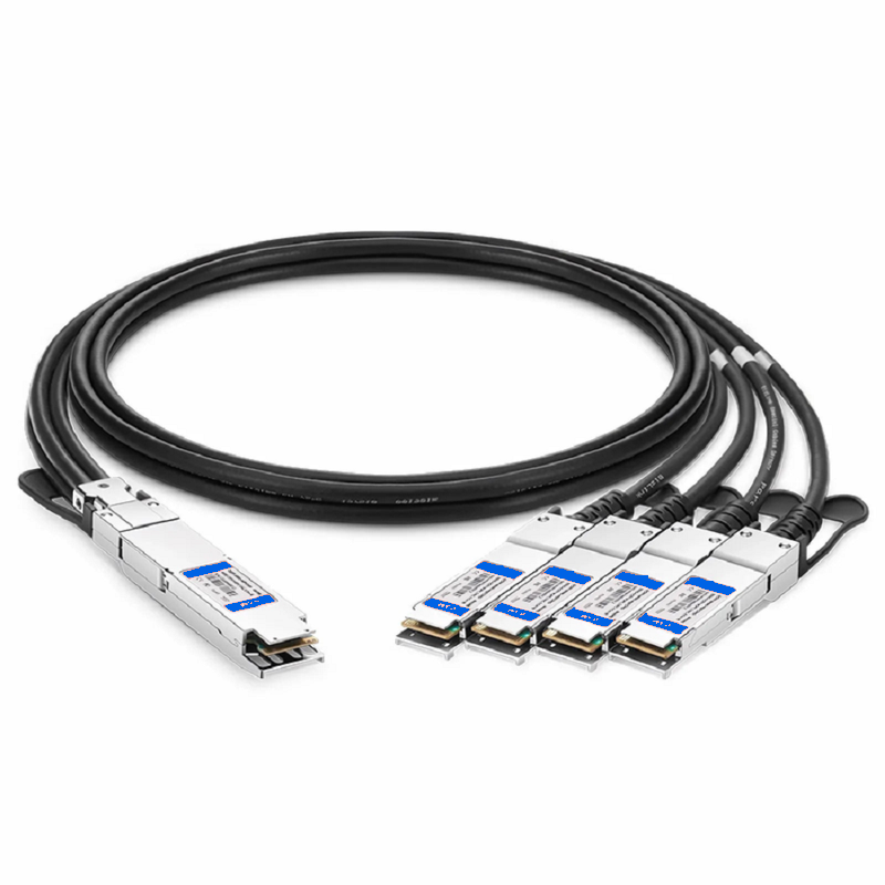 Refurb Squared 2m (7ft) Generic Compatible 200G QSFP-DD 8 x 25G NRZ to 8 x 25G SFP28 25G NRZ Passive Direct Attach Copper Breakout Cable