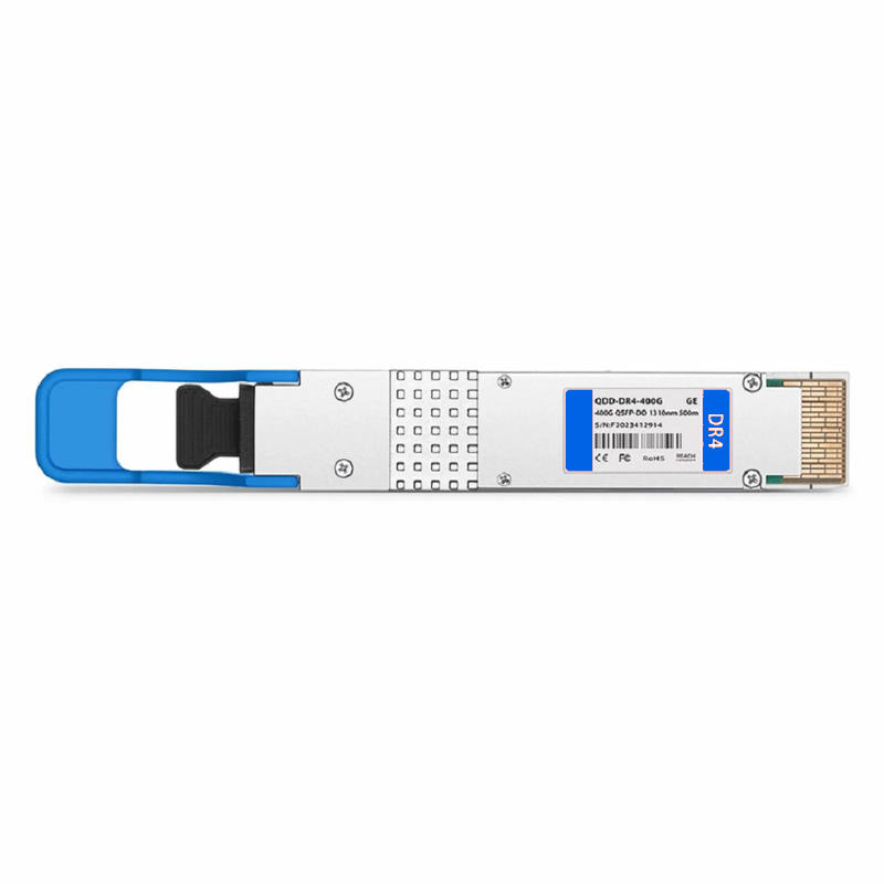 Refurb Squared Generic Compatible 400GBASE-DR4 QSFP-DD 8 x 50G PAM4 1310nm 500m DOM MPO-12/APC SMF Optical Transceiver Module, Breakout to 4 x 100G-DR