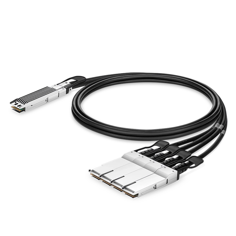 Refurb Squared 1m (3ft) NVIDIA/Mellanox MCP7Y40-N001 Compatible 800G Twin-port OSFP 8 x 100G PAM4 Finned Top to 4 x 200G QSFP112 2 x 100G PAM4 Ethernet Passive Direct Attach Copper Breakout Cable