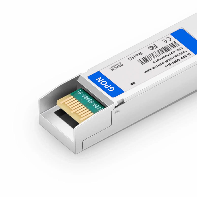 Refurb Squared Generic Compatible GPON ONU SFP 1310nm-TX/1490nm-RX 1.244G-TX/2.488G-RX Class C+ 20km DOM Simplex SC/APC SMF Optical Transceiver Module (Industrial)