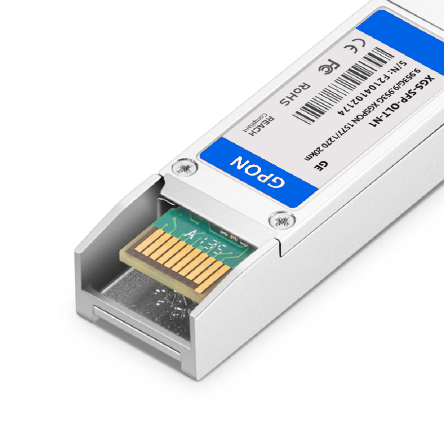 Refurb Squared Generic Compatible XGSPON OLT SFP+ 1577nm-TX/1270nm-RX 9.953G-TX/9.953G-RX Class N1 20km DOM Simplex SC/UPC SMF Optical Transceiver Module