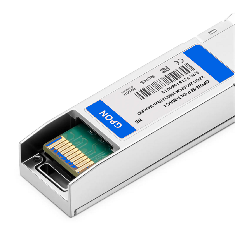 Refurb Squared TP-LINK Compatible GPON OLT Stick with MAC SFP 1490nm-Tx/1310nm-Rx 2.488G-Tx/1.244G-Rx Class C+ 20km DOM Simple SC/UPC SMF Optical Transceiver Module (Industrial)